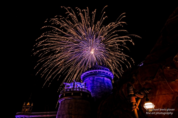 Fireworks Over Prince Eric's Castle